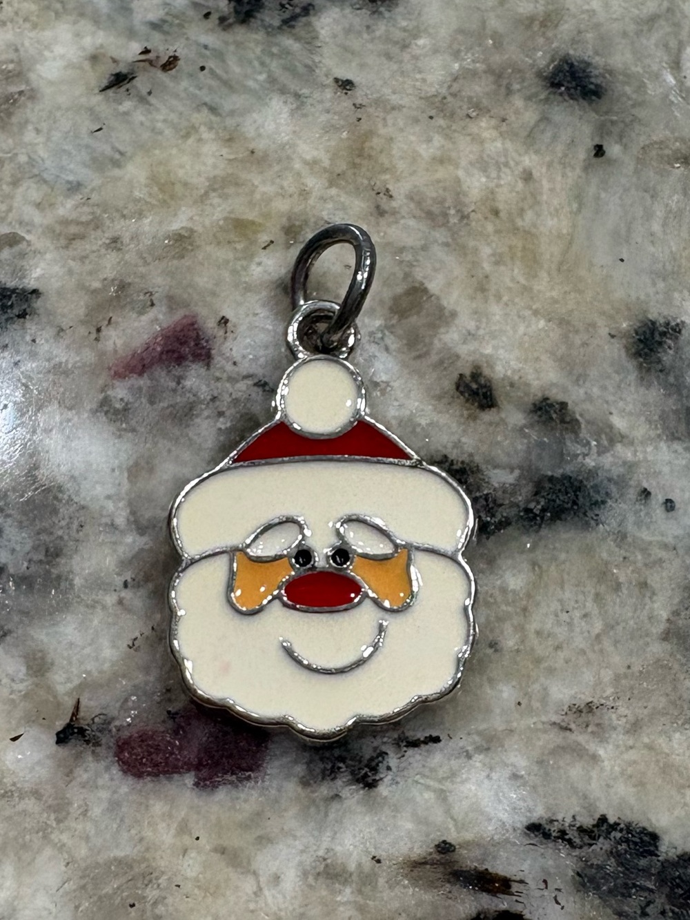 Santa charm with silver tone Unbranded